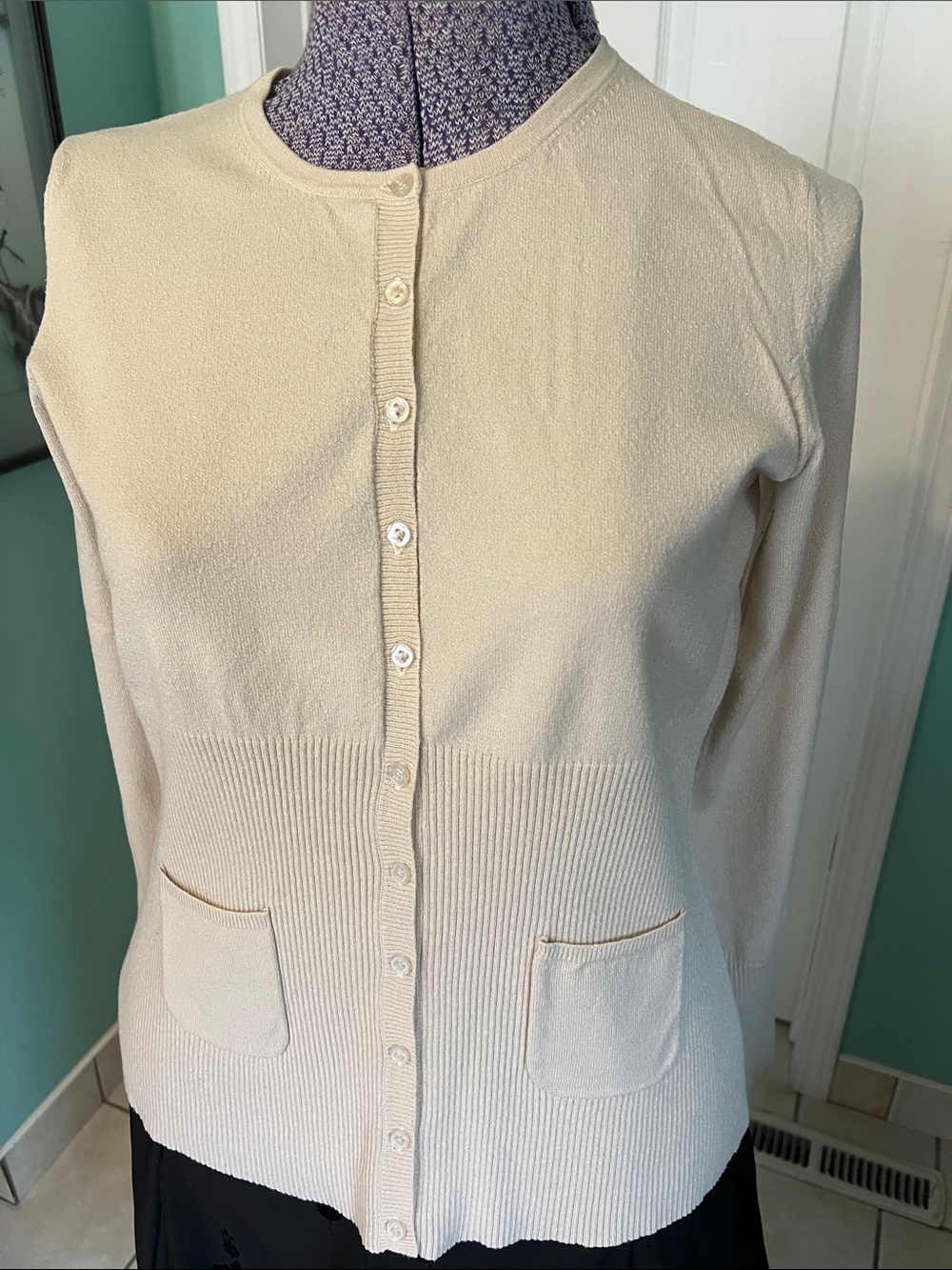 Classic Cream Cardigan